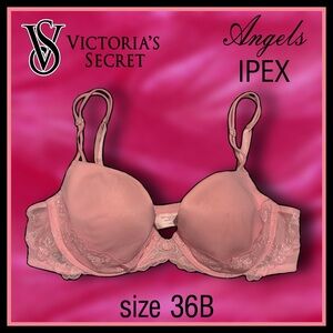 VICTORIAS SECRET angels-ipex, light pink, adorable, push up BRA size 36B